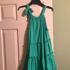 Woman Green Sleeveless dress